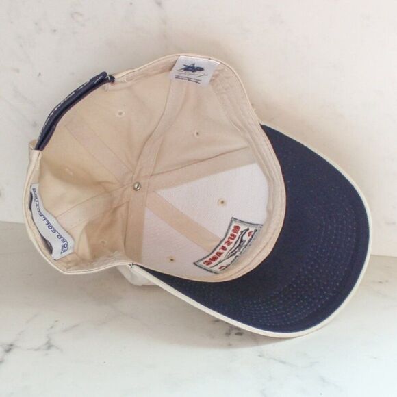 Ford Mustang 40th Anniversary Ford Collection Baseball Hat Beige Blue Red Logo - Picture 6 of 6